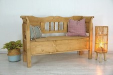 schöne Truhenbank im Landhausstil in Weichholz "140 cm breit" Schwedenbank