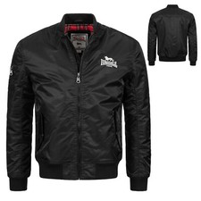Lonsdale Flight Bomber MA1 Jacket Black + Tartan Slim-Fit Bomberjacke Tern Hill