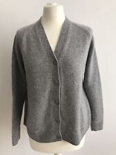 COS CASHMERE STRICKJACKE STRICK CARDIGAN IN GRAU GR.S MIT V-AUSSCHNITT KASCHMIR
