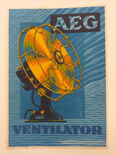 AEG VENTILATOR Reklame Plakat