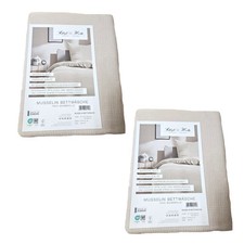 4tlg Musselin Bettwäsche Set