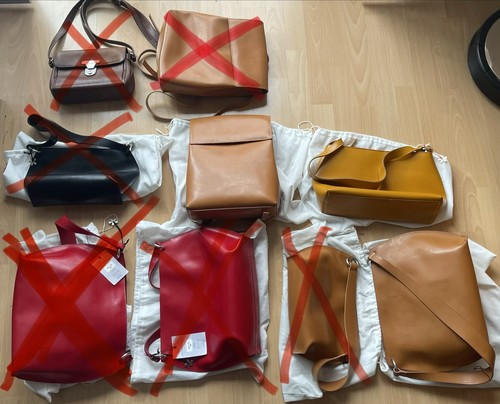 Ledertaschen damen - 3x,