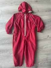 Hippychick Kinder-Overall wasserdicht & gefüttert, Gr. 3–4 Jahre, rot