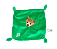 WIE NEU Bär Teddybär Werder Bremen grün weiß Schmusetuch Kuscheltuch Kuscheltuch