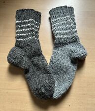 Herren Schafwollsocken Wander Socken Schurwolle Gr. 41/44  100%,handgestrickt