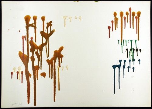 Informel 1961 drip painting - ,,