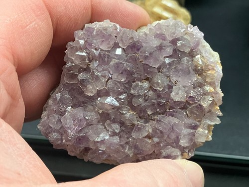 Amethyst auf fluoritmatrix - auf,