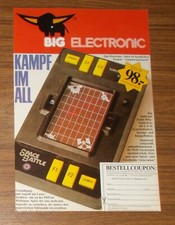 Seltene Werbung Big Electronic SPACE BATTLE Entex Electronic Handheld Game 1979
