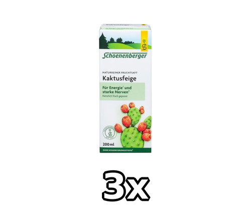Kaktusfeige saft bio - 3x,