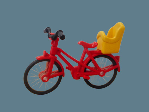 Playmobil fahrrad rot mit - playmobil,