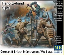 German & British infantrymen