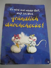 Postkarte Diddl Nr. 11  Ansichtskarte, ....gründlich durchchecke ! unbeschrieben