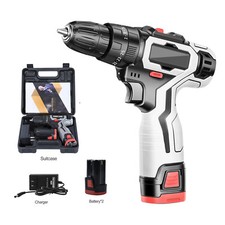 Brushless Akkuschrauber Akkubohrer 16.8V Schlagbohrer Bohrschrauber mit 2 Akkus