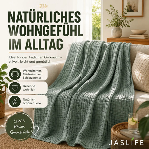 Musselin sommerdecke aus 100 - musselin-sommerdecke, %