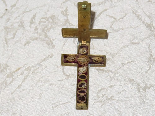 Reliquienkreuz messingkreuz - reliquienkreuz,