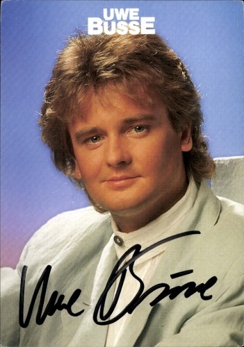Autogrammkarte sänger uwe - sänger,