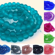 Glasperlen matt gefrostet Glas