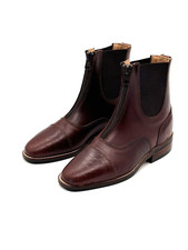 Stiefelette Jodhpur Reitstiefelette Braun Reitschuhe * Leder Gr 36/37 Holzabsatz