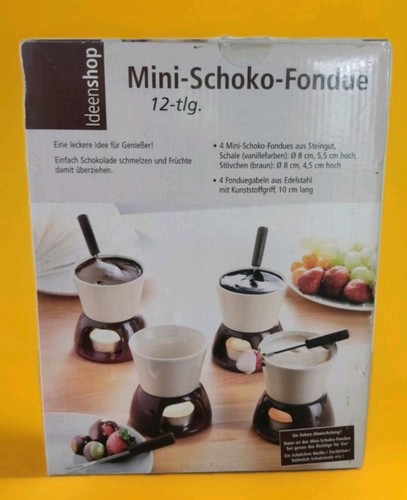 Mini schoko fondue set tlg - mini-schoko-fondue,