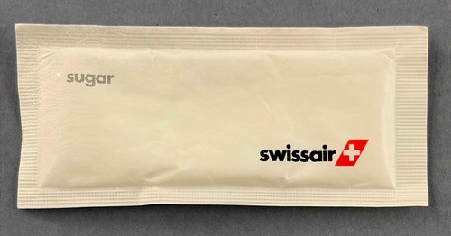 Swissair airline zuckerpaket - swissair,