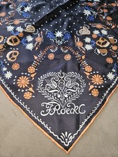 Roeckl Schal Tuch Halstuch Nickituch 100% Seide  Wiesn Oktoberfest 