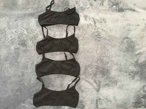 Bustier schwarz 4er set - schwarz, 4er-set