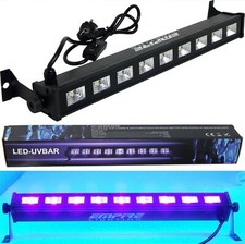 LED Party UV Bar 9x 3W Profi Schwarzlicht Scheinwerfer Lichtleiste