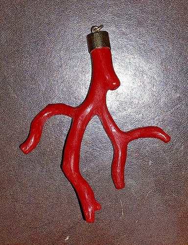Rote koralle anhänger - rote,