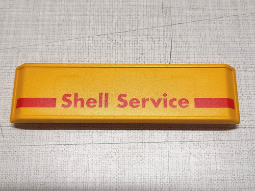 Playmobil schild shell service - schild,