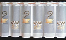  Kaffee Küchengardine Scheibengardine Küchen Gardine Bistrogardine Cafe Tasse