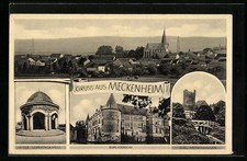 AK Meckenheim, Krieger-Gedächtniskapelle, Burg Adendorf, Burg Münchhausen und O 