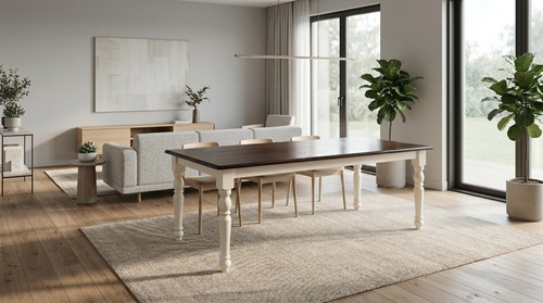 Tisch mit kreidefarbe - tisch, im