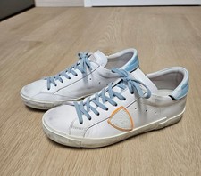 Philippe Model Herren Schuhe Sneaker Paris X Gr. 41 weiß/türkis NP: 340 €