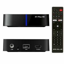 GigaBlue UHD X1 Plus 4K Android 1x DVB-S2x Tuner + Android TV IPTV Empfänger