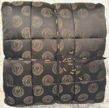 Versace Home Medusa Tagesdecke aus Seide schwarz/gold 270x270cm