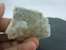 Quarz graublau auf Baryt (H118)