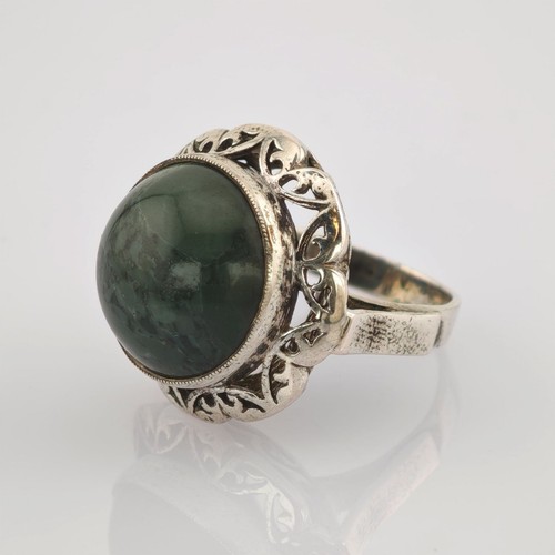 Art nouveau silberring mit - art,
