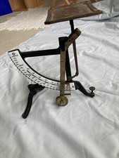 Antike Briefwaage, Vintage, Postwaage, Eisen, Kupfer, Emaille, gebraucht