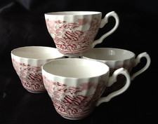 4  England ROT gewellt Reiter Landschaftsmotiv Kaffeeobertasse Kaffeetasse Tasse