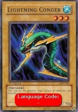 YuGiOh Lightning Conger (V.2) LON-EN060 Common Englisch Light Played unl.