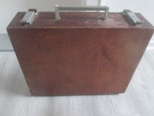 Mal Koffer antik alt Echt Holz rar selten Bastler Künstler Hobby Maler  stabil