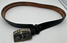 Hochwertige Jack Daniels Gürtelschnalle A-190 1989 + Ledergürtel Adler 100cm RAR