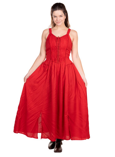 Langes mittelalter sommerkleid - langes,