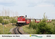 Die Modellbahnwerkstatt - Eisenbahn-Kalender 2026 Schmalspur im Harz A4