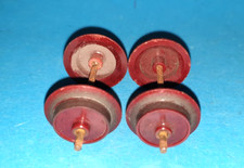  D0210621348 - Fleischmann Räder rot 2 Stück Spur 0