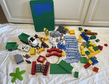 Lego Duplo Zoo Konvolut 6157 Tiere Safari Platte Elefant Giraffe Tierbaby Truck