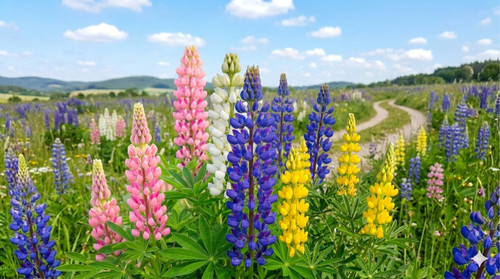 Samen lupinen bunter mix - lupinen,