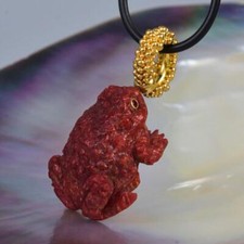 Toad Frosch Hängelampe Rot