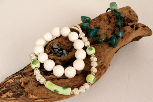 Boho schmuckset goa jade - schmuckset,