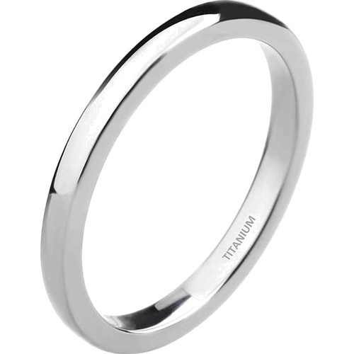 Titan ring damen - titan, 2mm